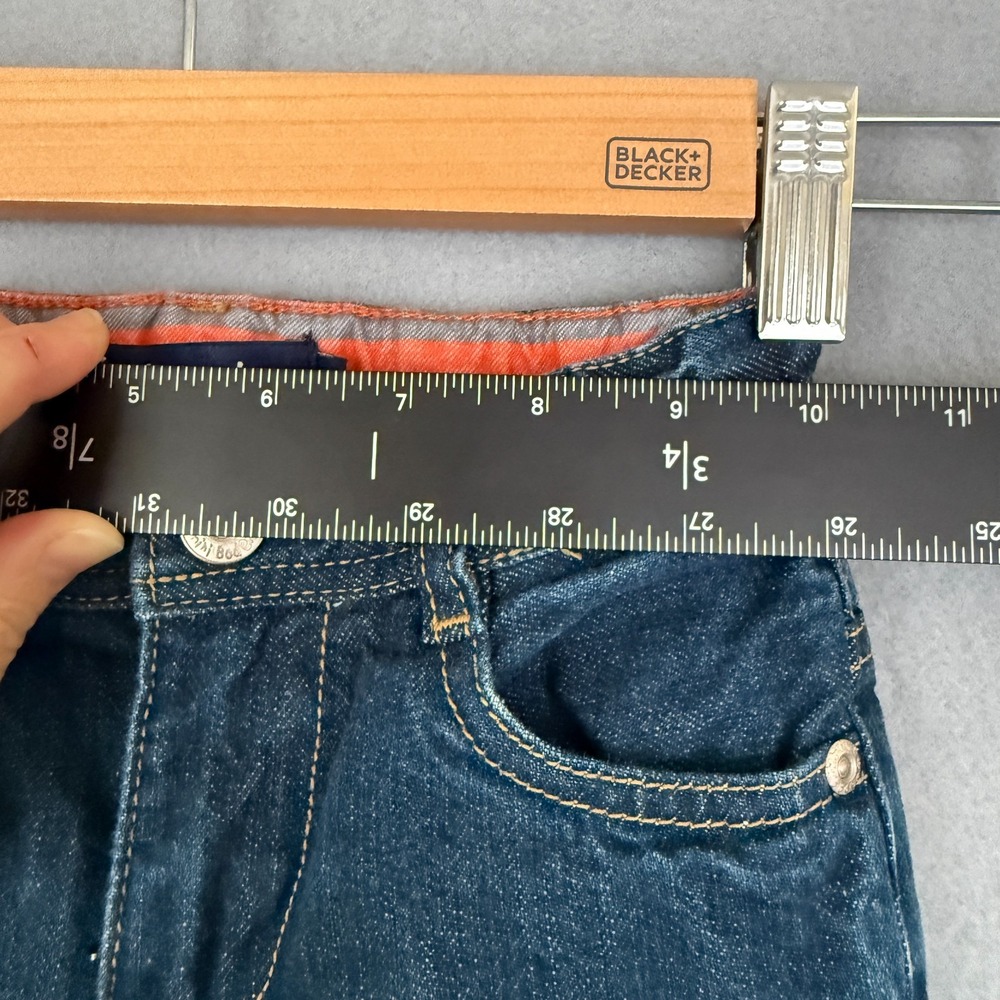 Mini Boden Flannel Lined Denim Jeans Boys Size 3T Navy Blue Cotton Pants - Picture 8 of 15